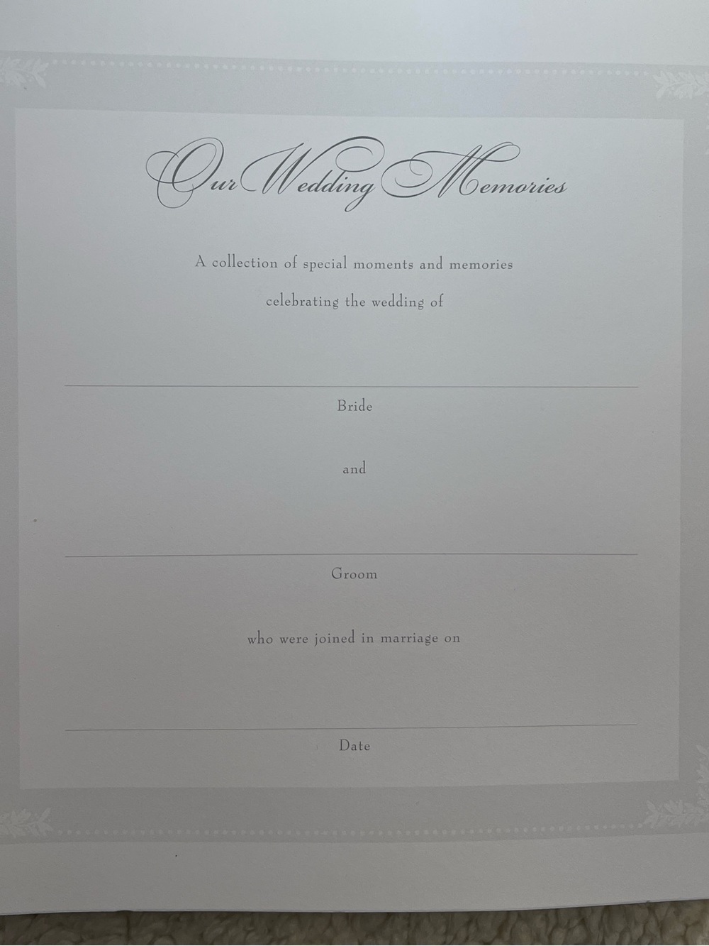 C.R. Gibson "Always & Forever" Ivory Journal Photo Album & Wedding Keepsakes - Picture 6 of 11